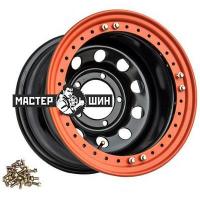 8*15 5*139,7 ET-24 110 Off-Road Wheels УАЗ с бедлоком (оранжевый) черный