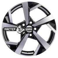 7*17 5*112 ET54 57,1 Khomen Wheels KHW1712 (Jetta) Black-FP