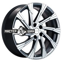 7,5*19 5*114,3 ET45 67,1 Khomen Wheels KHW1901 (CX-5/CX8) Gray-FP